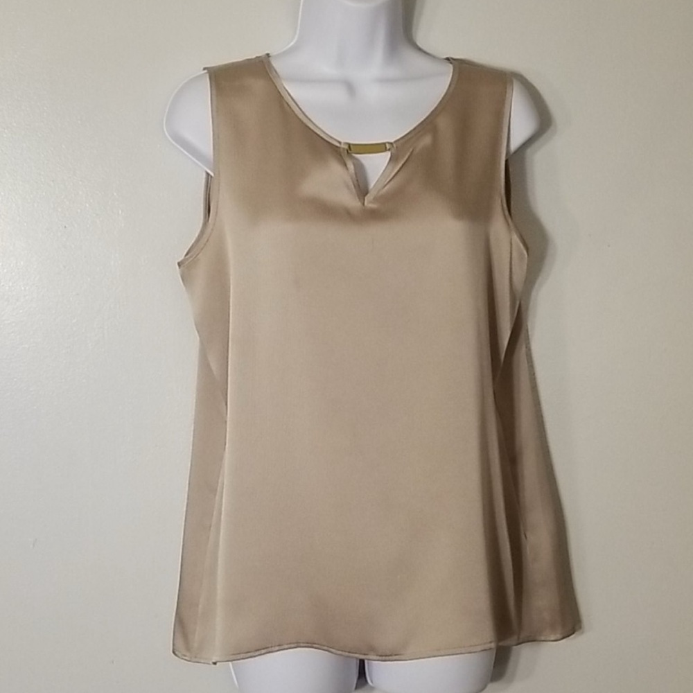 Calvin Klein Tan Sleeveless Sleeveless  Blouse. Size SM. Excellent condition.